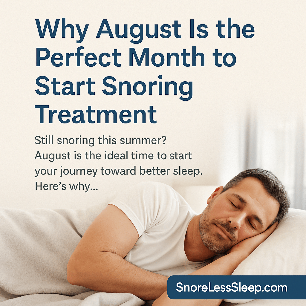 Why August Is the Perfect Month to Start Snoring Treatment - SnoreLessSleep
